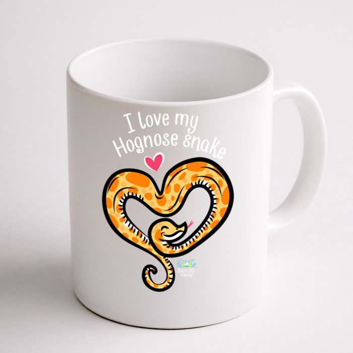 Snake Lovers I Love My Hognose Snake Gift Front & Back Coffee Mug