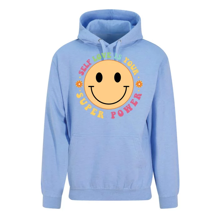 Self Love Is Your Super Power Smile Face Unisex Surf Hoodie