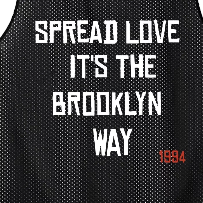 Spread Love Its The Brooklyn Way Funny Mesh Reversible Basketball Jersey Tank