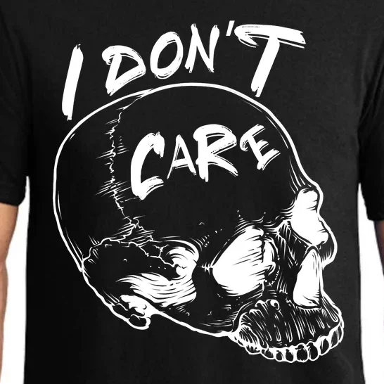 Skull Lovers I Don't Care Pajama Set