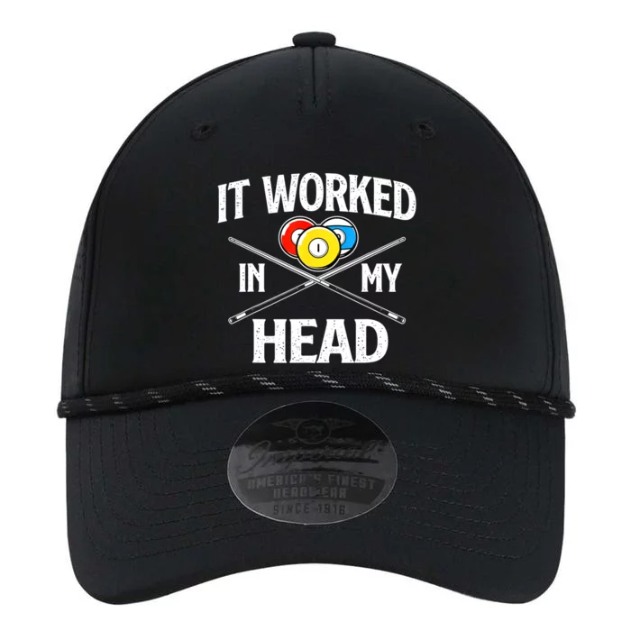 Sports Lover It Worked In My Head Billiard Pool Player Gift Performance The Dyno Cap