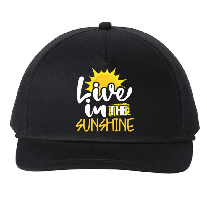 Summertime Live In The Sun Fun Summer Vacation Great Gift Snapback Five-Panel Rope Hat