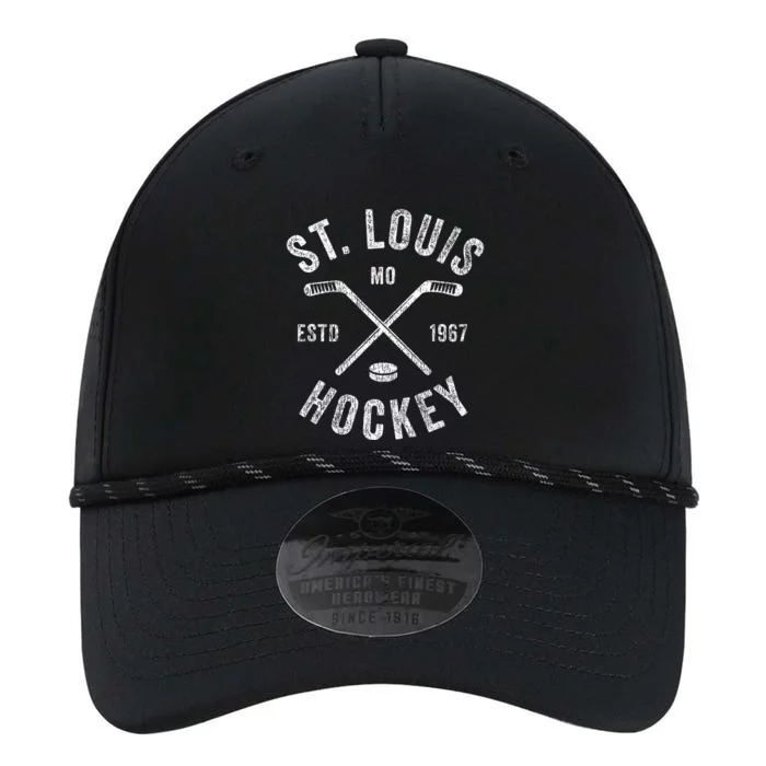 St. Louis Ice Hockey Crossed Sticks Performance The Dyno Cap