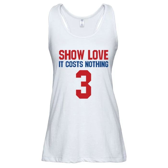 Show Love It Costs Nothing Love For 3 Pray For Damar Ladies Essential Flowy Tank