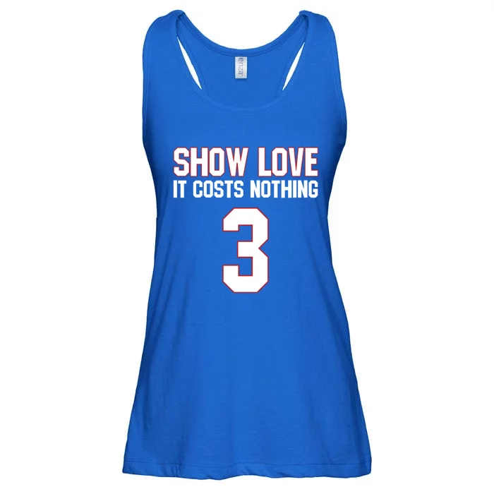 Show Love It Costs Nothing Love For 3 Pray For Damar Ladies Essential Flowy Tank