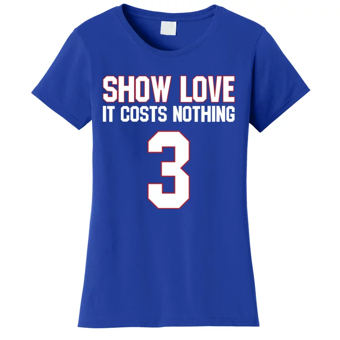 Show Love It Costs Nothing Love For 3 Pray For Damar Women's T-Shirt