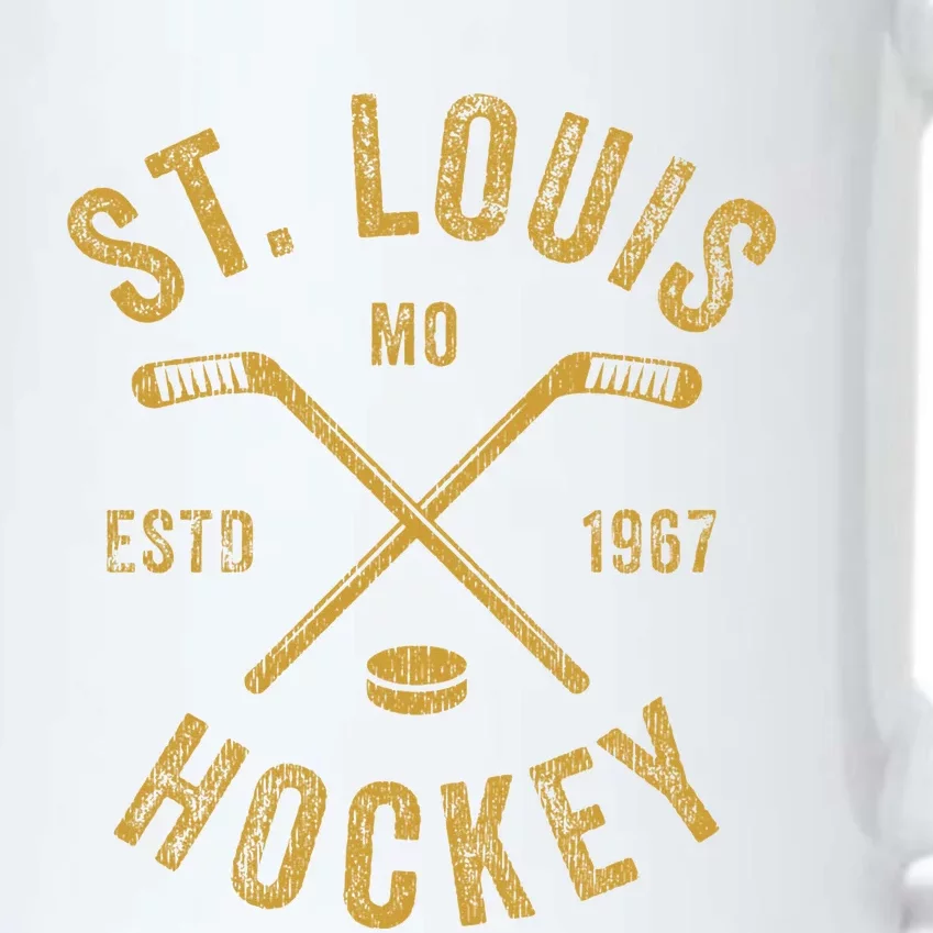 St. Louis Ice Hockey Hoodie crossed Sticks Black Color Changing Mug