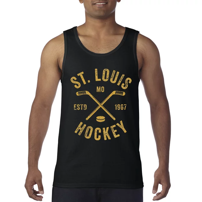 St. Louis Ice Hockey Hoodie crossed Sticks Tank Top