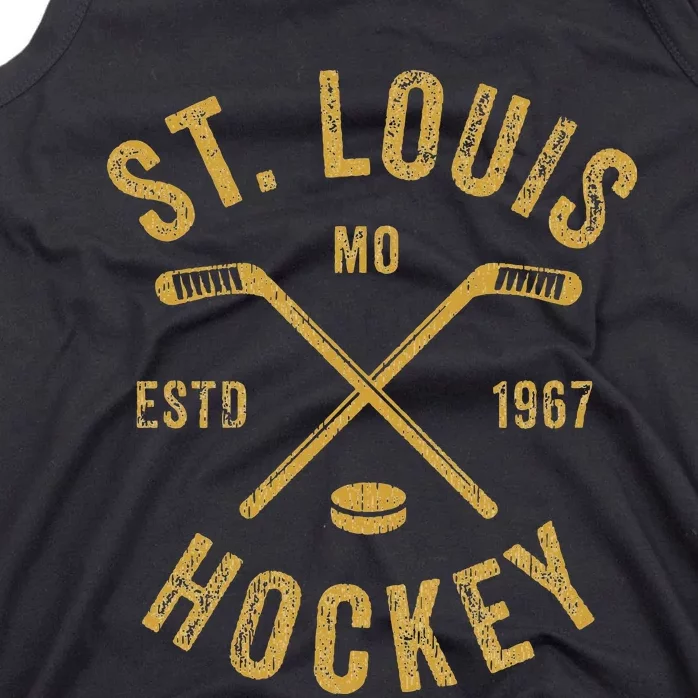 St. Louis Ice Hockey Hoodie crossed Sticks Tank Top