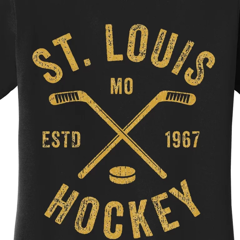 St. Louis Ice Hockey Hoodie crossed Sticks Women's T-Shirt