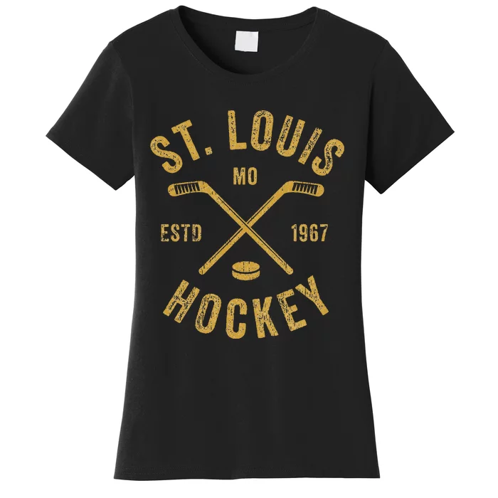 St. Louis Ice Hockey Hoodie crossed Sticks Women's T-Shirt