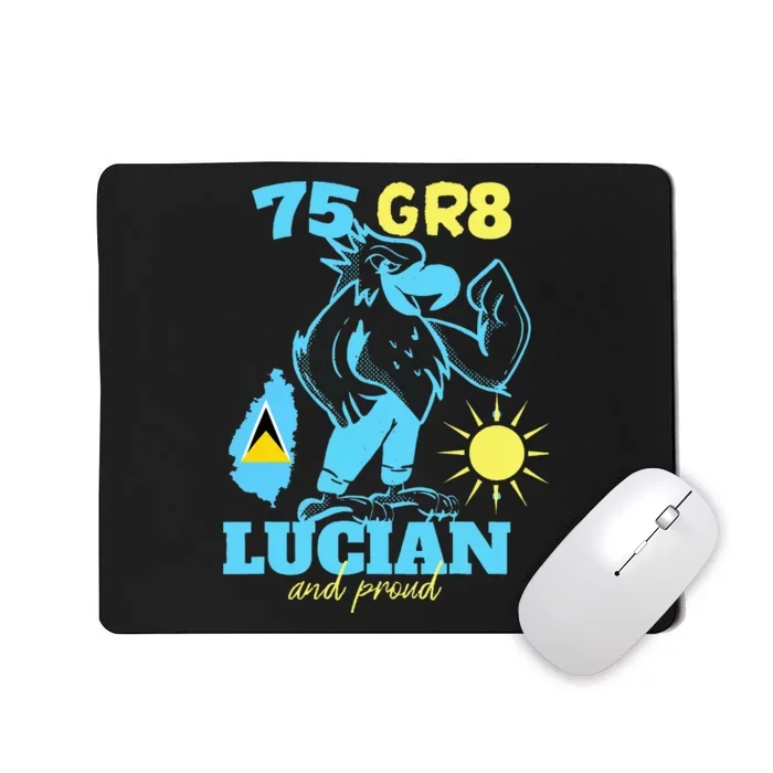 St. Lucia Independence 75gr8 National Pride Mousepad