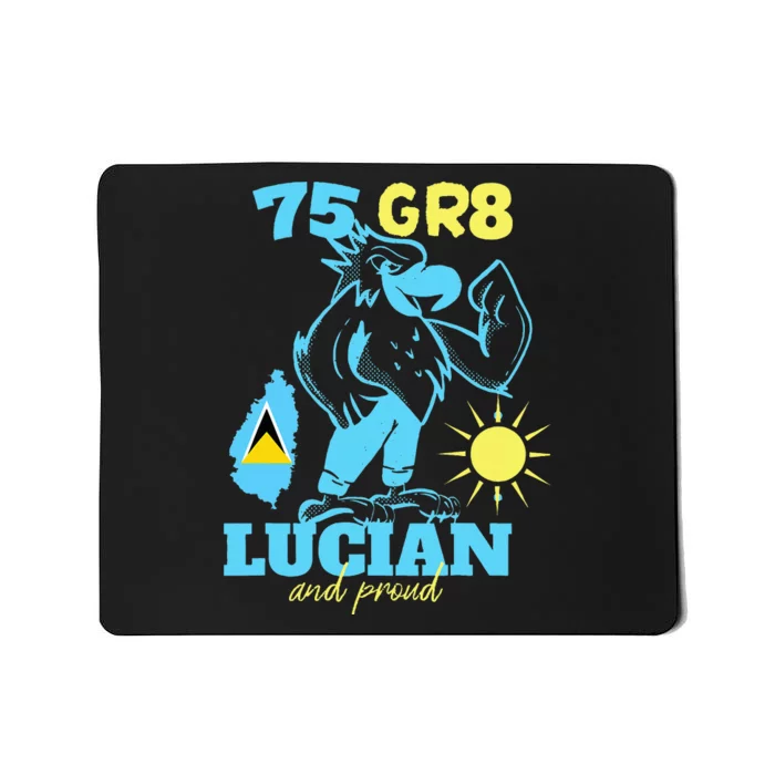 St. Lucia Independence 75gr8 National Pride Mousepad