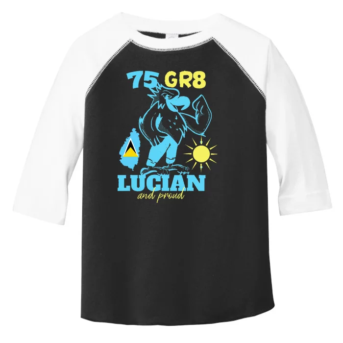 St. Lucia Independence 75gr8 National Pride Toddler Fine Jersey T-Shirt