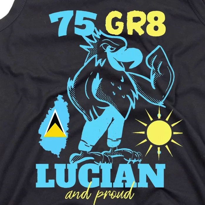 St. Lucia Independence 75gr8 National Pride Tank Top