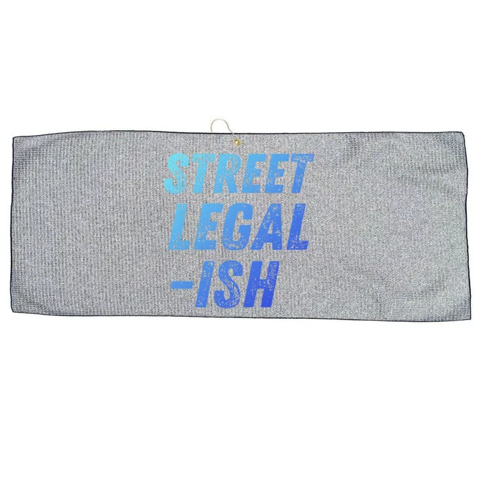 Street Legal Ish Mechanic Drag Racing Hot Rod Low Rider Car Cool Gift Large Microfiber Waffle Golf Towel