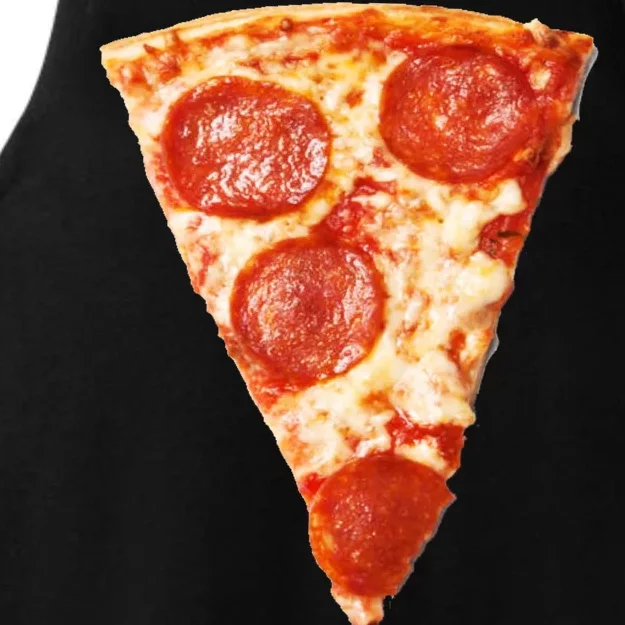 Slice Of Pepperoni Pizza Ladies Tri-Blend Wicking Tank