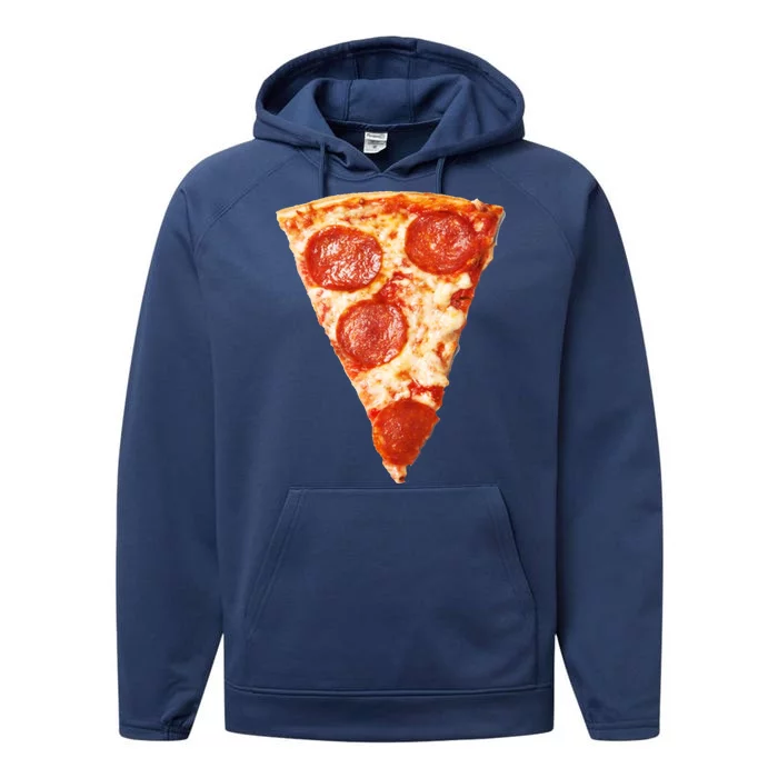 Slice Of Pepperoni Pizza Performance Fleece Hoodie