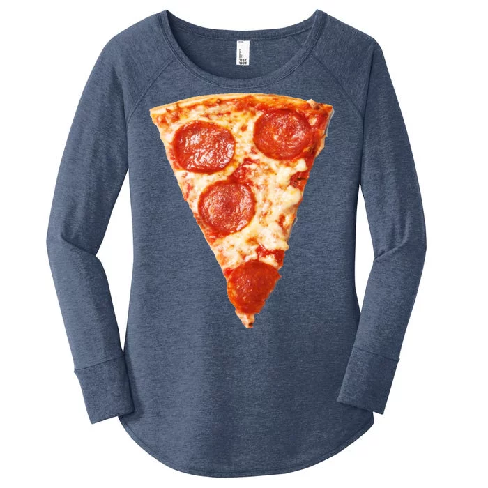 Slice Of Pepperoni Pizza Women's Perfect Tri Tunic Long Sleeve Shirt