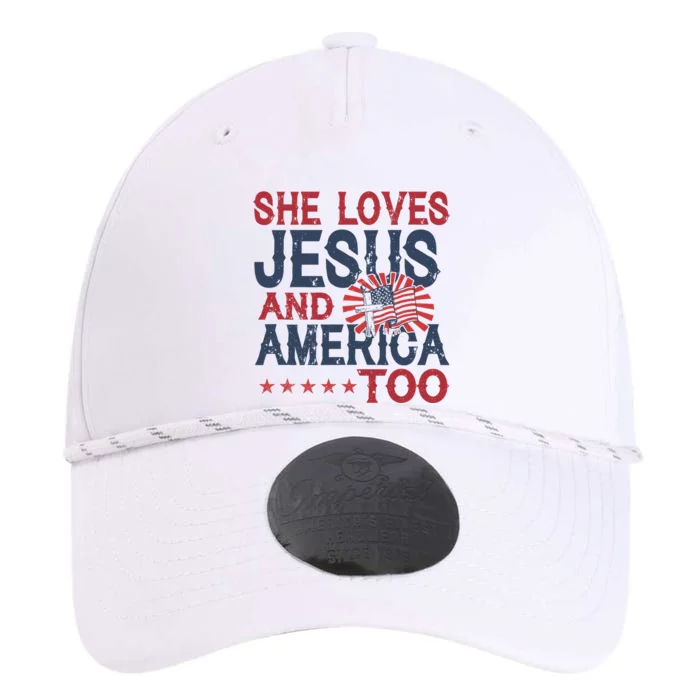 She Loves Jesus And America Too 4th Of July Patriotic Performance The Dyno Cap