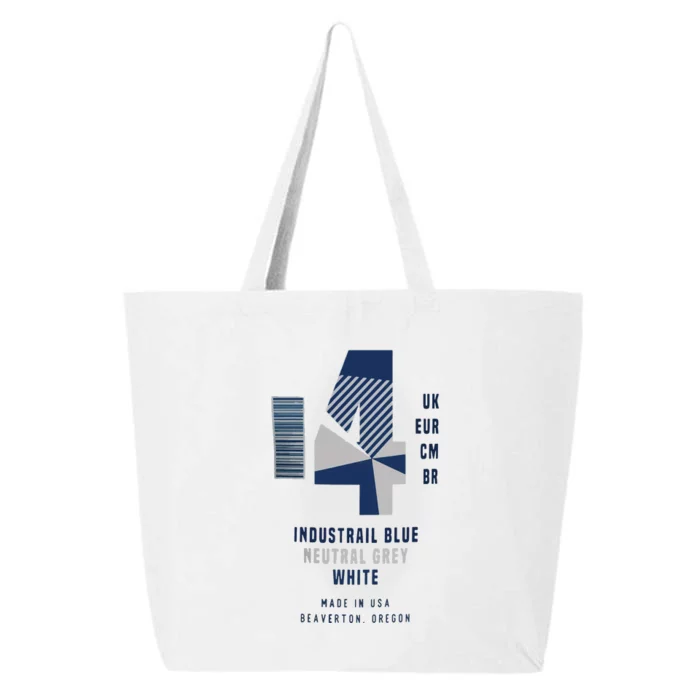 Sneaker Label Jordan 4 Industrial Blue Sneaker 25L Jumbo Tote