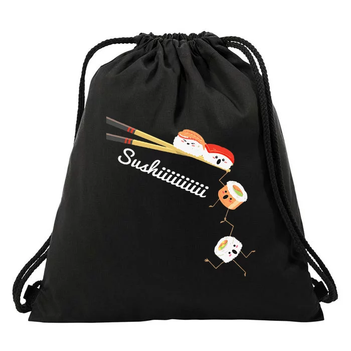 Sushi Lover Japan Lover Japanese Cuisine Chef Foodie Drawstring Bag