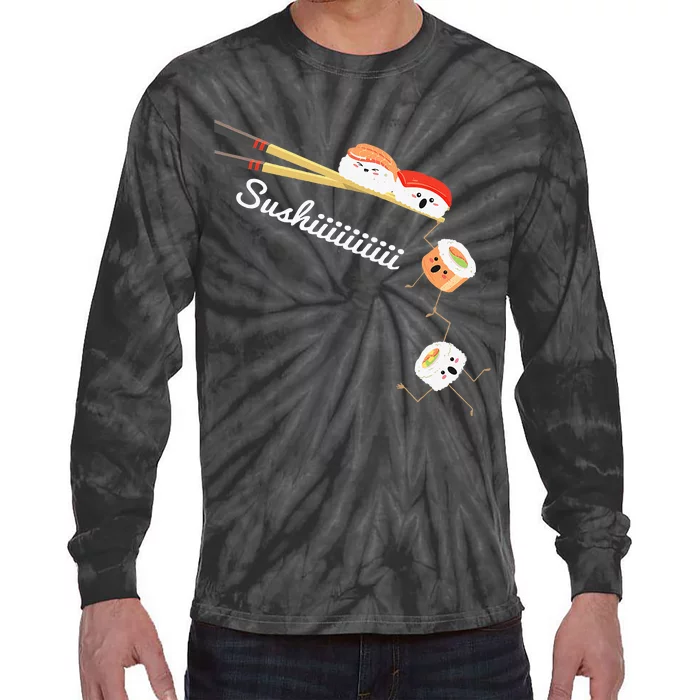 Sushi Lover Japan Lover Japanese Cuisine Chef Foodie Tie-Dye Long Sleeve Shirt