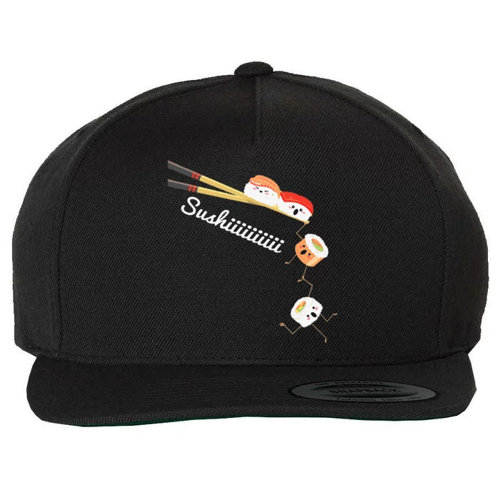 Sushi Lover Japan Lover Japanese Cuisine Chef Foodie Wool Snapback Cap