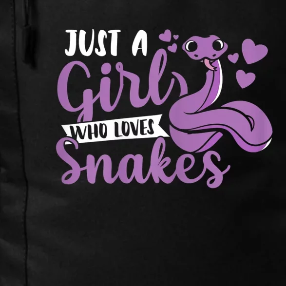 Snake Lover Just A Girl Who Loves Snakes Pet Reptile Daily Commute Backpack