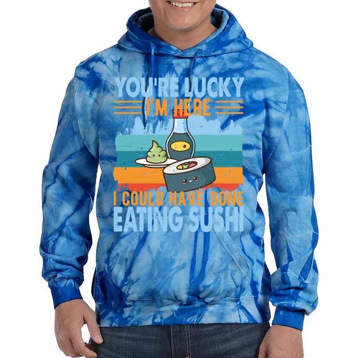 Sushi Lover Japanese Food Gift Tie Dye Hoodie