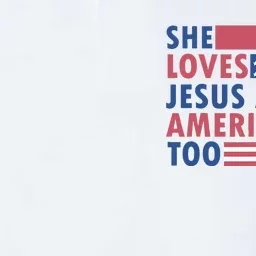 She Loves Jesus And America Too Retro Softstyle Adult Sport Polo