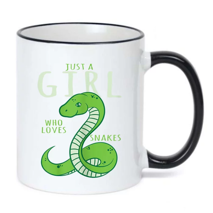 Snake Lover Just A Girl Who Loves Snakes Black Color Changing Mug