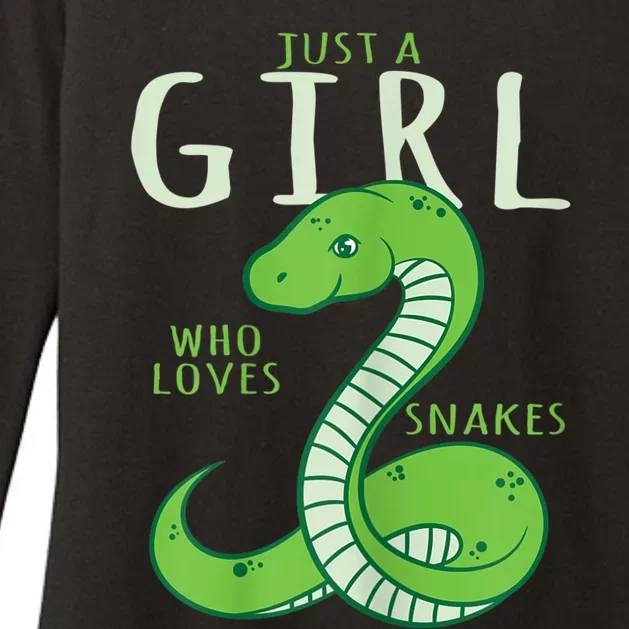 Snake Lover Just A Girl Who Loves Snakes Womens CVC Long Sleeve Shirt