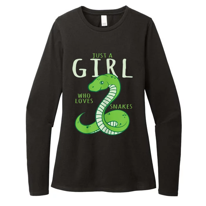 Snake Lover Just A Girl Who Loves Snakes Womens CVC Long Sleeve Shirt