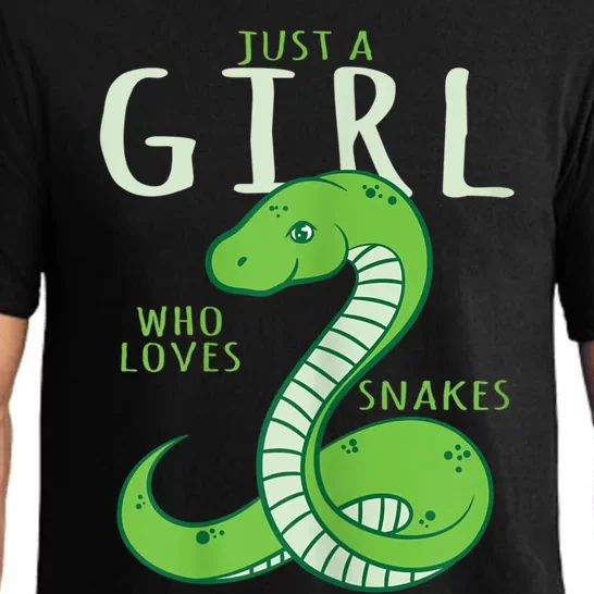 Snake Lover Just A Girl Who Loves Snakes Pajama Set