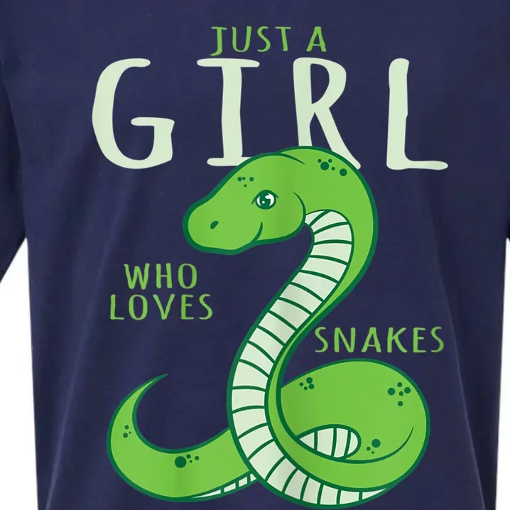 Snake Lover Just A Girl Who Loves Snakes Sueded Cloud Jersey T-Shirt