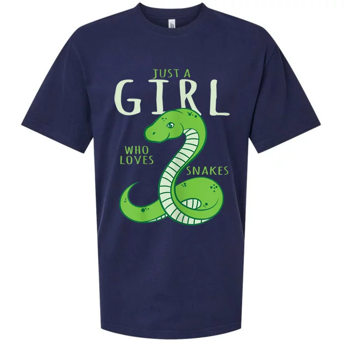 Snake Lover Just A Girl Who Loves Snakes Sueded Cloud Jersey T-Shirt