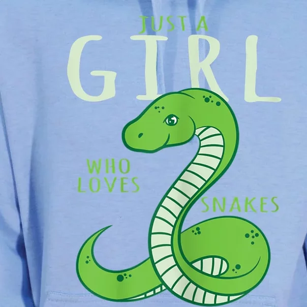 Snake Lover Just A Girl Who Loves Snakes Unisex Surf Hoodie