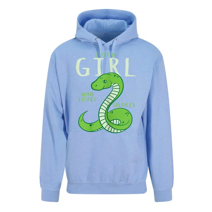 Snake Lover Just A Girl Who Loves Snakes Unisex Surf Hoodie