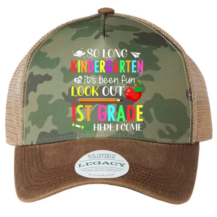 So Long Kindergarten 1st Grade Here I Come Legacy Tie Dye Trucker Hat