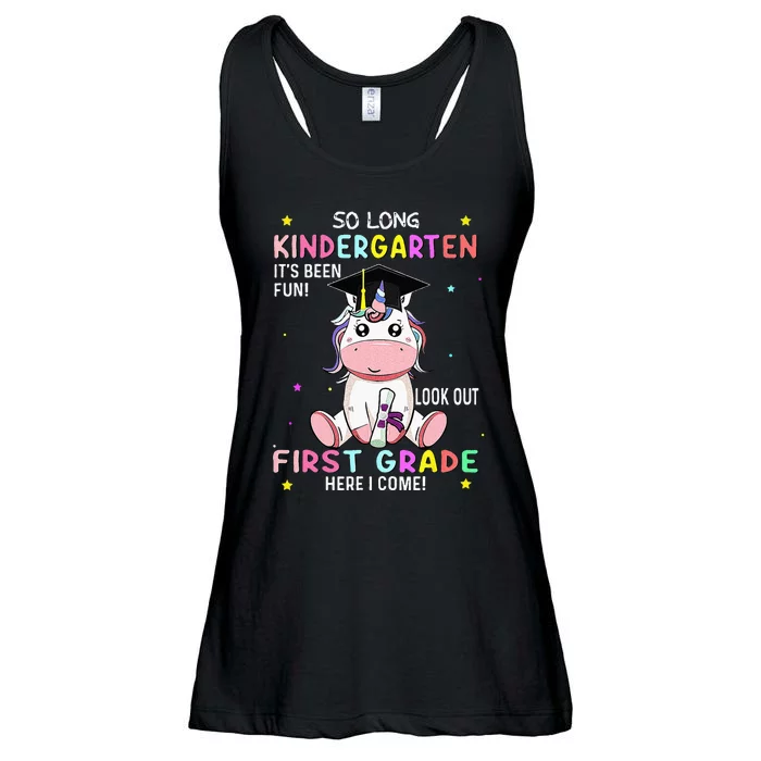 So Long Kindergarten Graduation Class 2024 Unicorn Ladies Essential Flowy Tank