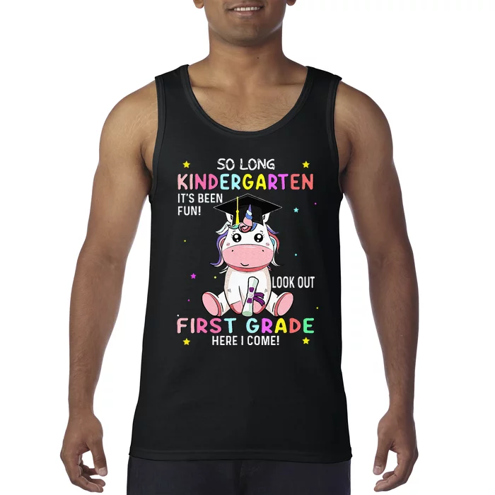 So Long Kindergarten Graduation Class 2024 Unicorn Tank Top