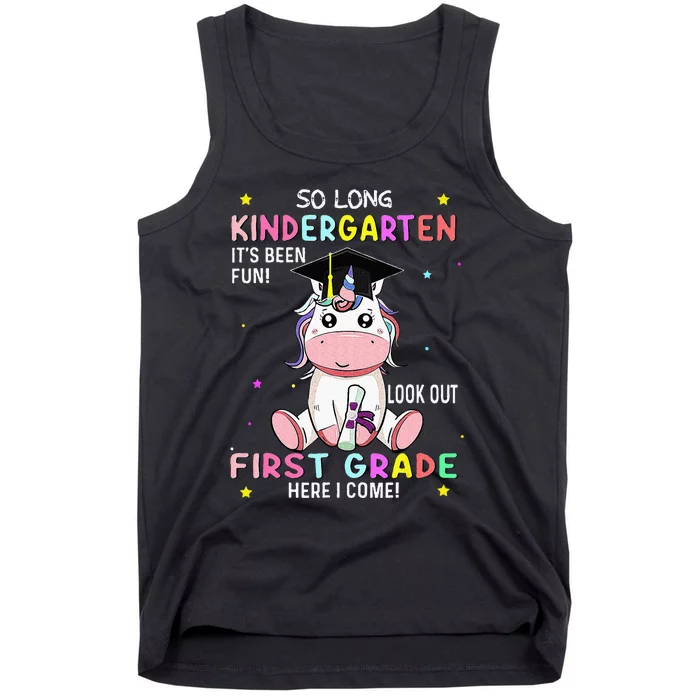 So Long Kindergarten Graduation Class 2024 Unicorn Tank Top