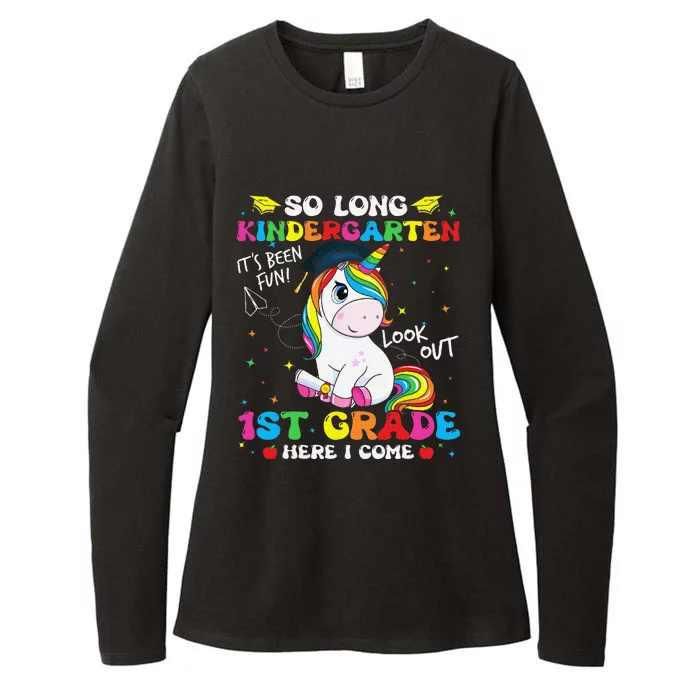 So Long Kindergarten 1st Grade Here I Come Unicorn Womens CVC Long Sleeve Shirt