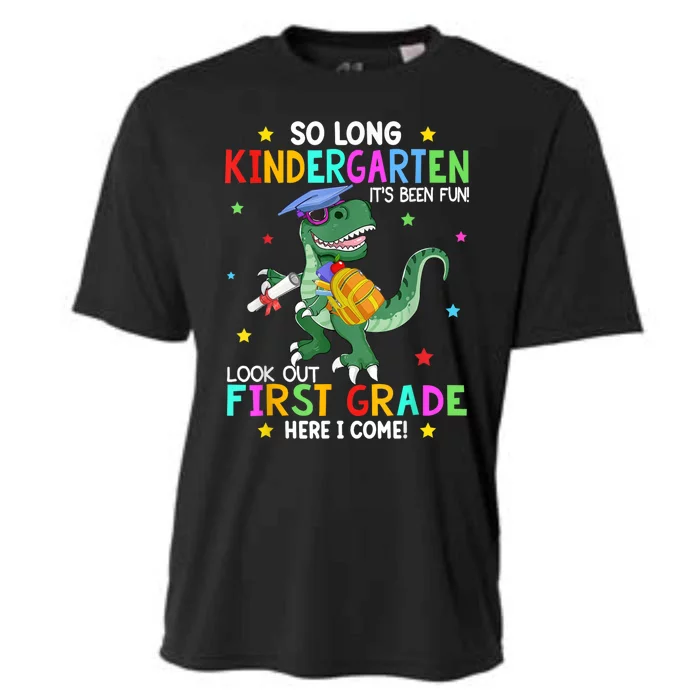 So Long Kindergarten Graduation Class Of Dinosaur Cooling Performance Crew T-Shirt