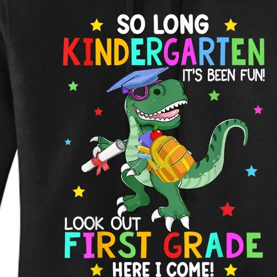 So Long Kindergarten Graduation Class Of Dinosaur Women's Pullover Hoodie