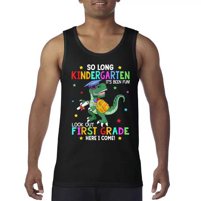 So Long Kindergarten Graduation Class Of Dinosaur Tank Top