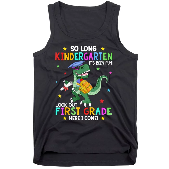 So Long Kindergarten Graduation Class Of Dinosaur Tank Top