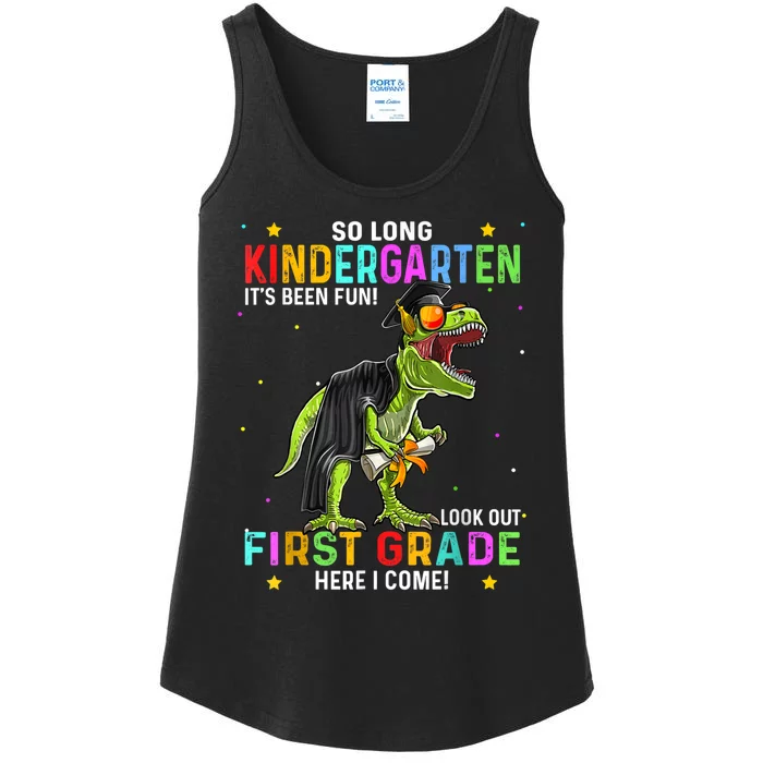 So Long Kindergarten Graduation Class Of Dinosaur Ladies Essential Tank