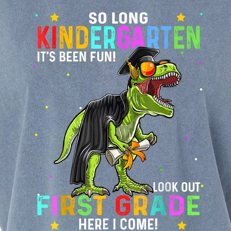 So Long Kindergarten Graduation Class Of Dinosaur Garment-Dyed Women's Muscle Tee